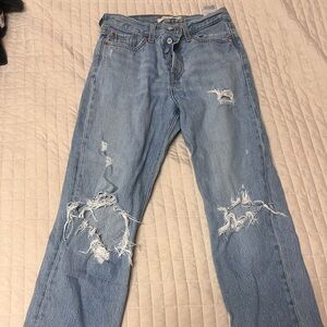 Ripped Levi Wedgie Jeans